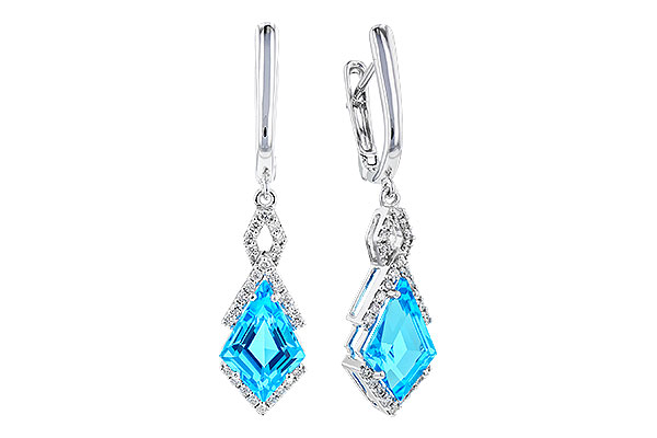 H274-29950: EARR 2.72 TW BLUE TOPAZ 2.90 TGW