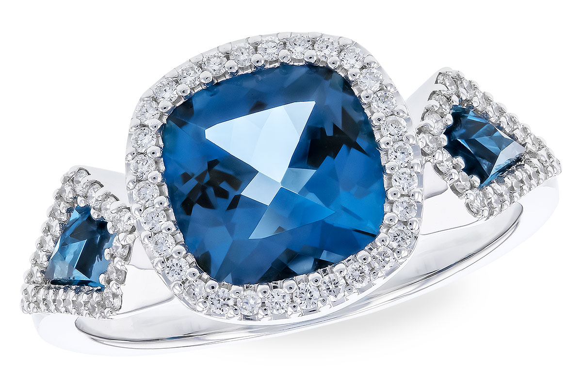 H274-30850: LDS RG 2.46 TW LONDON BLUE TOPAZ 2.72 TGW