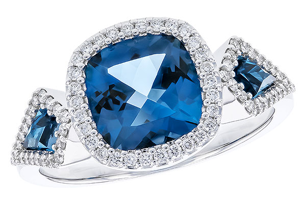 H274-30850: LDS RG 2.46 TW LONDON BLUE TOPAZ 2.72 TGW