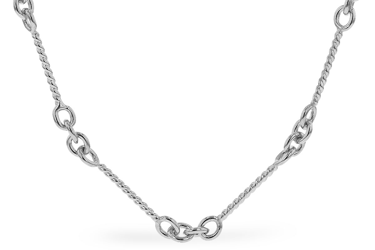 H274-33613: TWIST CHAIN (0.80MM, 14KT, 22IN, LOBSTER CLASP)
