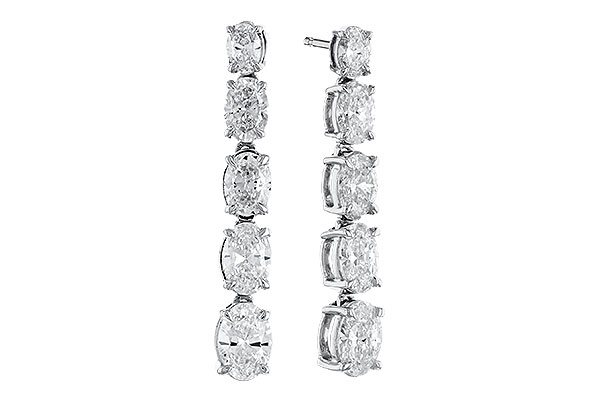 H274-34477: EARRINGS 1.90 TW OVAL DIAMONDS