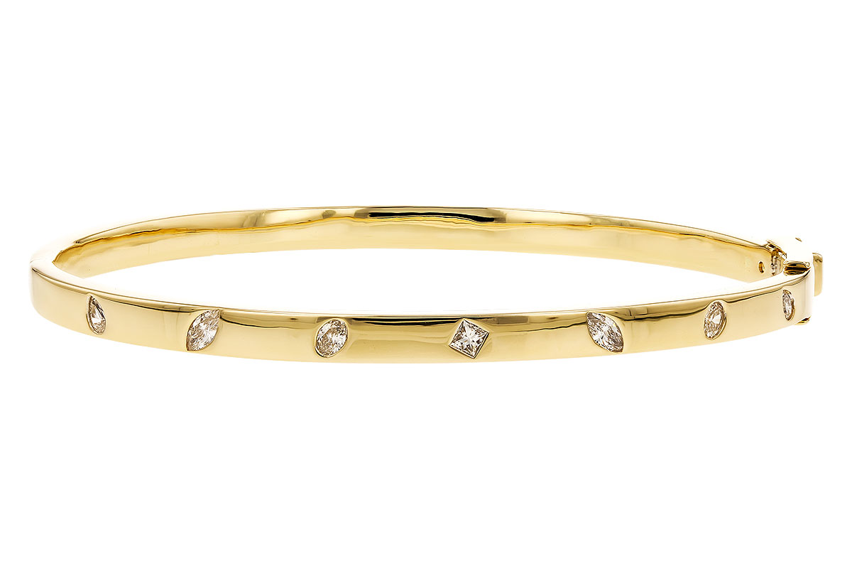 H274-34495: BANGLE .35 TW FANCY CUT DIAMONDS