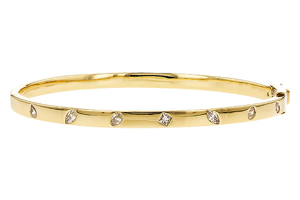 H274-34495: BANGLE .35 TW FANCY CUT DIAMONDS