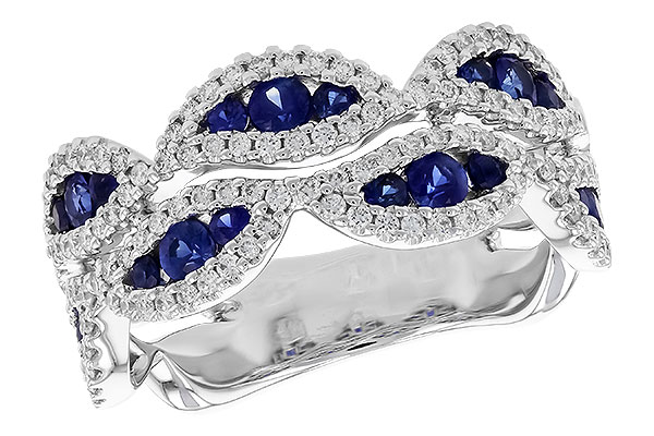 H274-36350: LDS WED RG .81 TW SAPP 1.22 TGW