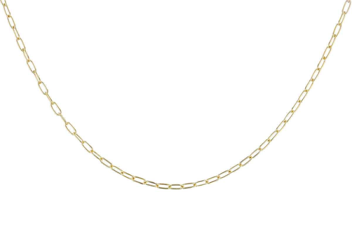 H275-19004: PAPERCLIP SM (7", 2.40MM, 14KT, LOBSTER CLASP)