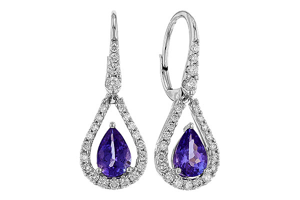 H275-19950: EARR 1.48 TW TANZANITE 1.98 TGW (7x5 PEAR)