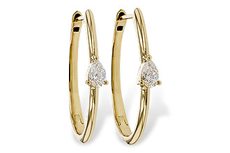 H275-20859: EARRINGS .45 TW PEAR DIAMONDS