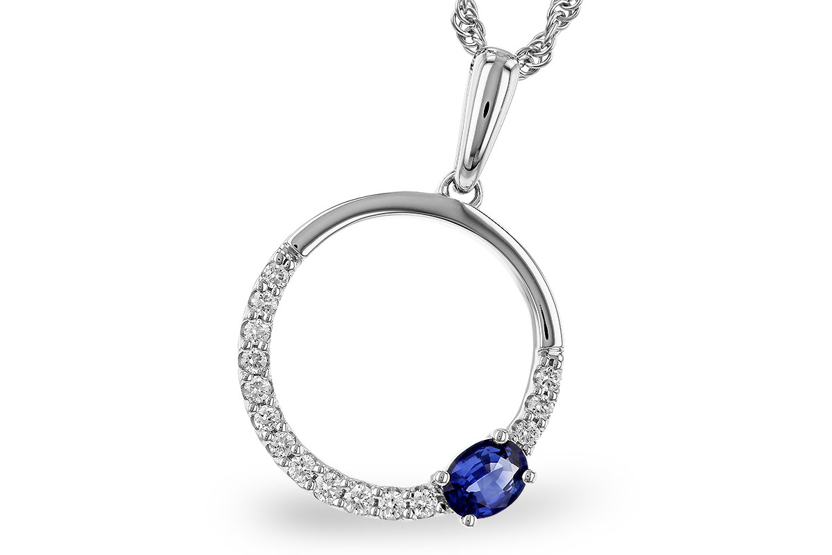 H275-21741: NECKLACE .28 SAPPHIRE .43 TGW