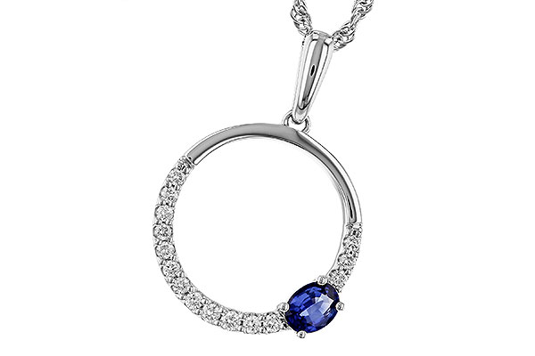 H275-21741: NECKLACE .28 SAPPHIRE .43 TGW
