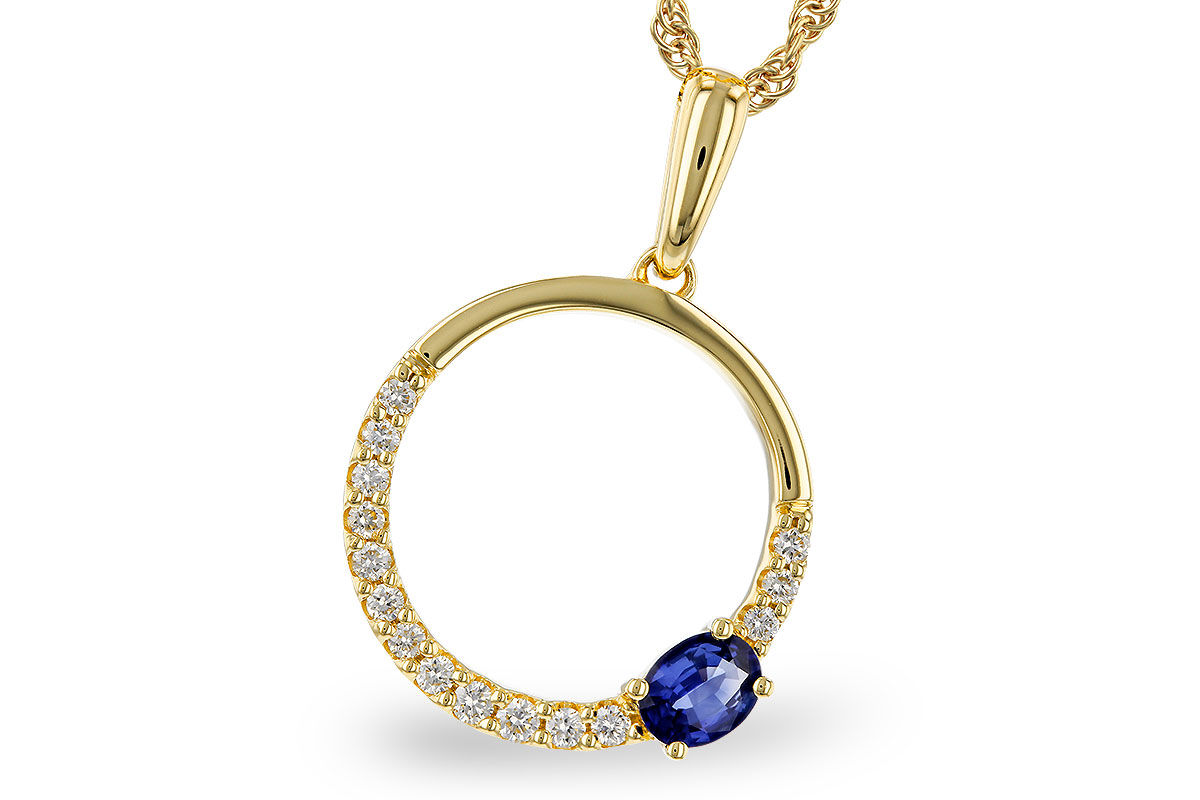 H275-21741: NECKLACE .28 SAPPHIRE .43 TGW