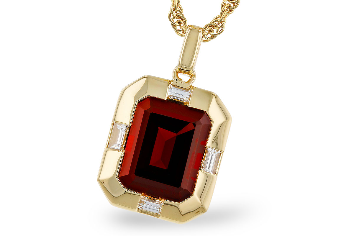 H275-22695: NECKLACE 3.65 GARNET 3.82 TGW (10x8MM GAR)