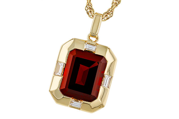 H275-22695: NECKLACE 3.65 GARNET 3.82 TGW (10x8MM GAR)