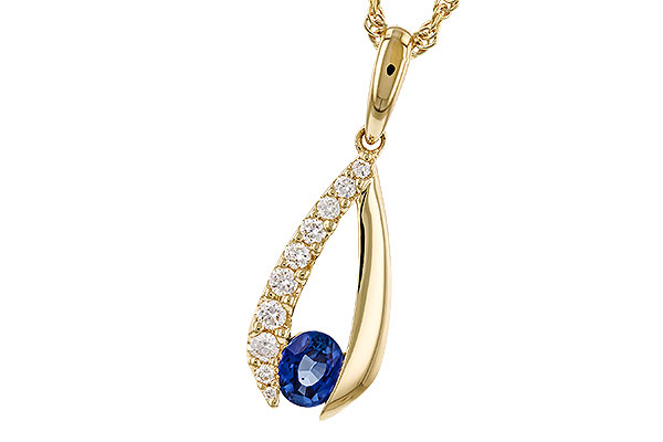 H275-24459: NECKLACE .38 SAPP .54 TGW (5x4 SAPP)