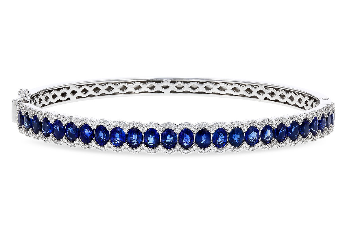 H275-26286: BANGLE 5.09 TW SAPPHIRE 5.65 TGW