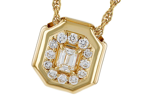 H275-27259: NECKLACE .19 E.C. .35 TW