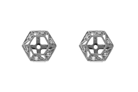 K000-72650: EARRING JACKETS .08 TW (FOR 0.50-1.00 CT TW STUDS)