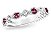 K093-39041: LDS WED RG .20 RUBY .26 TGW