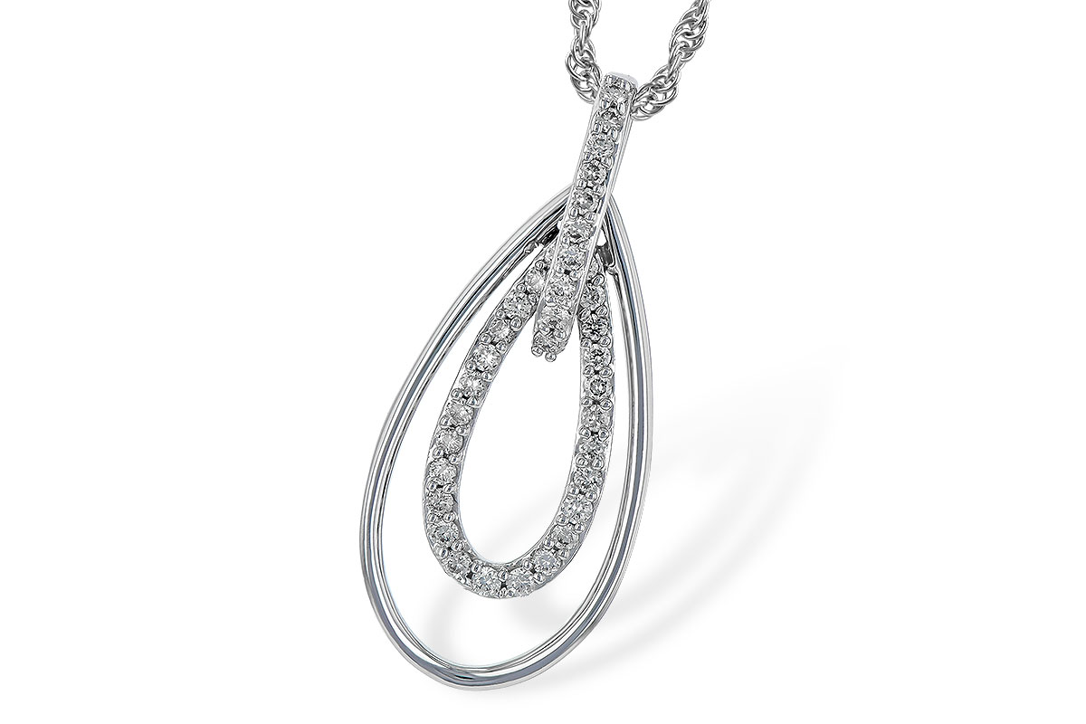K184-29968: NECKLACE .24 TW