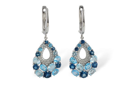 K187-99068: EARR 4.01 BLUE TOPAZ 4.24 TGW
