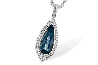 K189-76286: NECK 2.40 LONDON BLUE TOPAZ 2.65 TGW