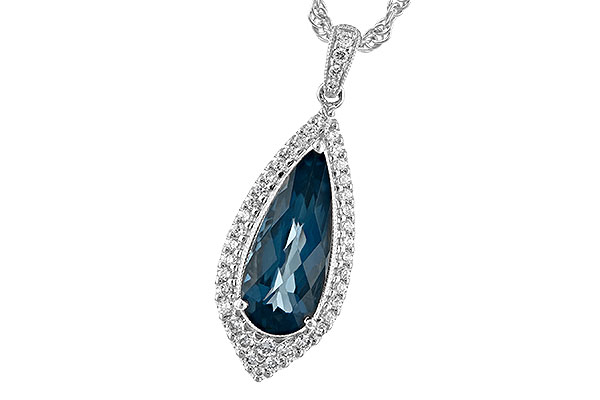 K189-76286: NECK 2.40 LONDON BLUE TOPAZ 2.65 TGW