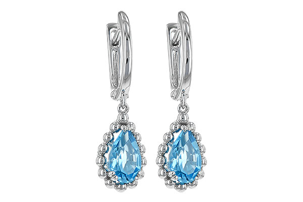 K189-77259: EARRING BLUE TOPAZ 1.70 TW