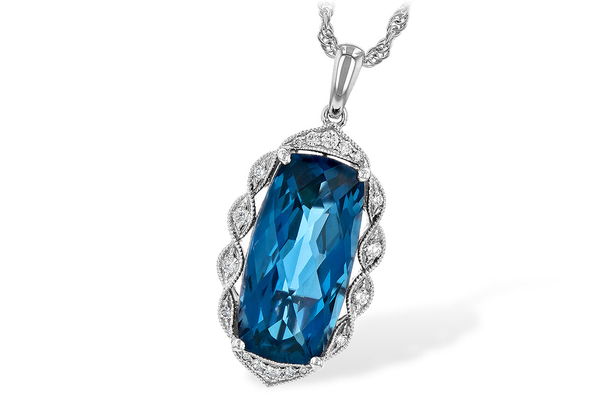 K190-65368: NECK 6.70 LONDON BLUE TOPAZ 6.81 TGW