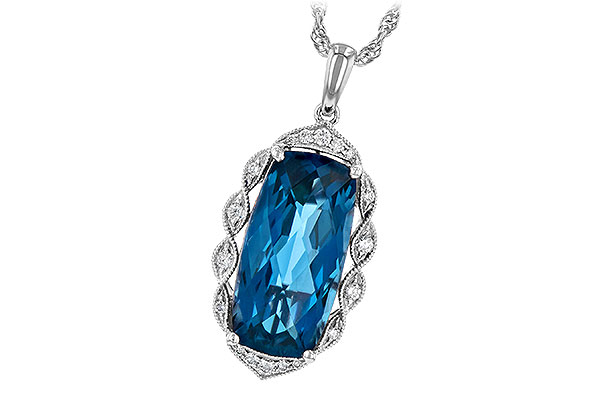 K190-65368: NECK 6.70 LONDON BLUE TOPAZ 6.81 TGW