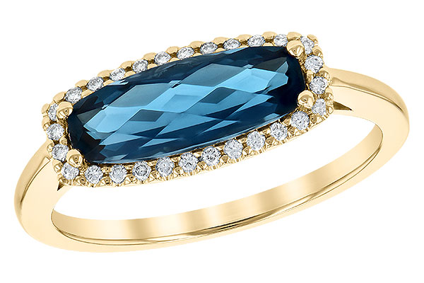 K190-69077: LDS RG 1.79 LONDON BLUE TOPAZ 1.90 TGW