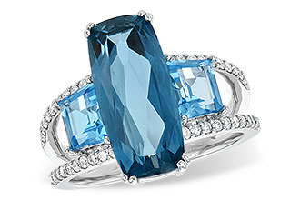 K190-69950: LDS RG 6.40 TW BLUE TOPAZ 6.67 TGW