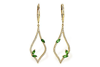 K190-69986: EARR .42 GREEN GARNET .77 TGW