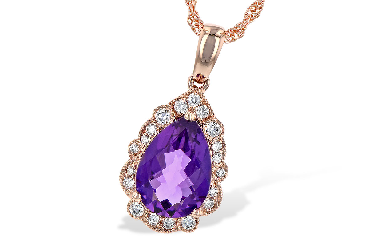 K190-71750: NECKLACE 1.53 AMETHYST 1.68 TGW (10x7 PS)