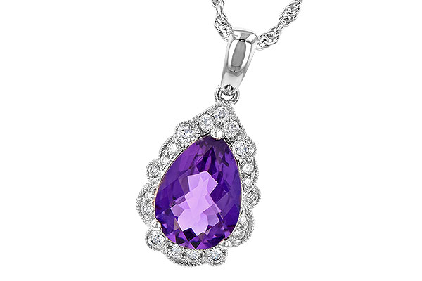 K190-71750: NECKLACE 1.53 AMETHYST 1.68 TGW (10x7 PS)