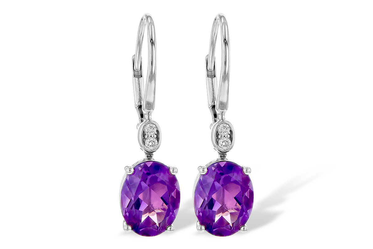 K190-72641: EARR 2.85 TW AMETHYST 2.90 TGW (9x7MM AMY)