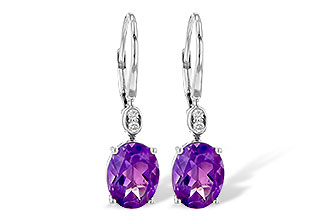 K190-72641: EARR 2.85 TW AMETHYST 2.90 TGW (9x7MM AMY)