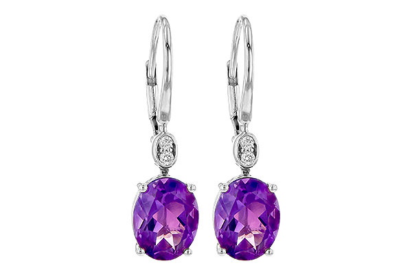 K190-72641: EARR 2.85 TW AMETHYST 2.90 TGW (9x7MM AMY)