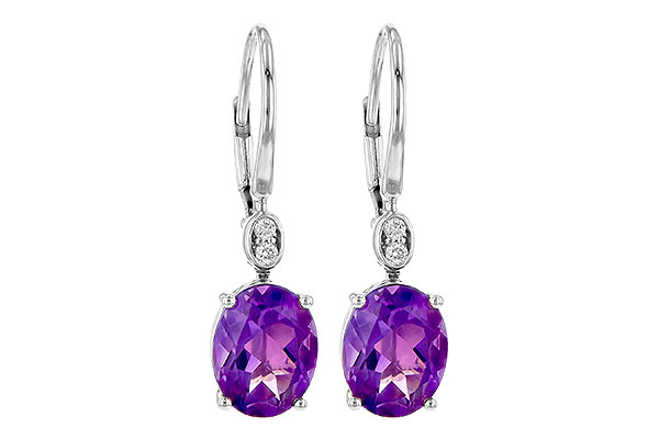 K190-72641: EARR 2.85 TW AMETHYST 2.90 TGW (9x7MM AMY)