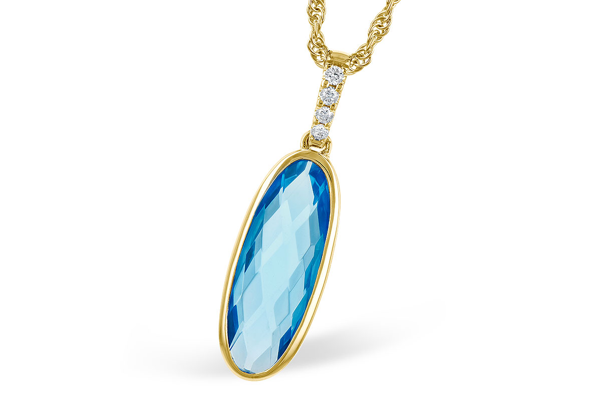 K273-39968: NECK 1.90 BLUE TOPAZ 1.93 TGW
