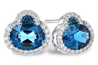 K273-43577: EARR 2.60 TW LONDON BLUE TOPAZ 2.81 TGW