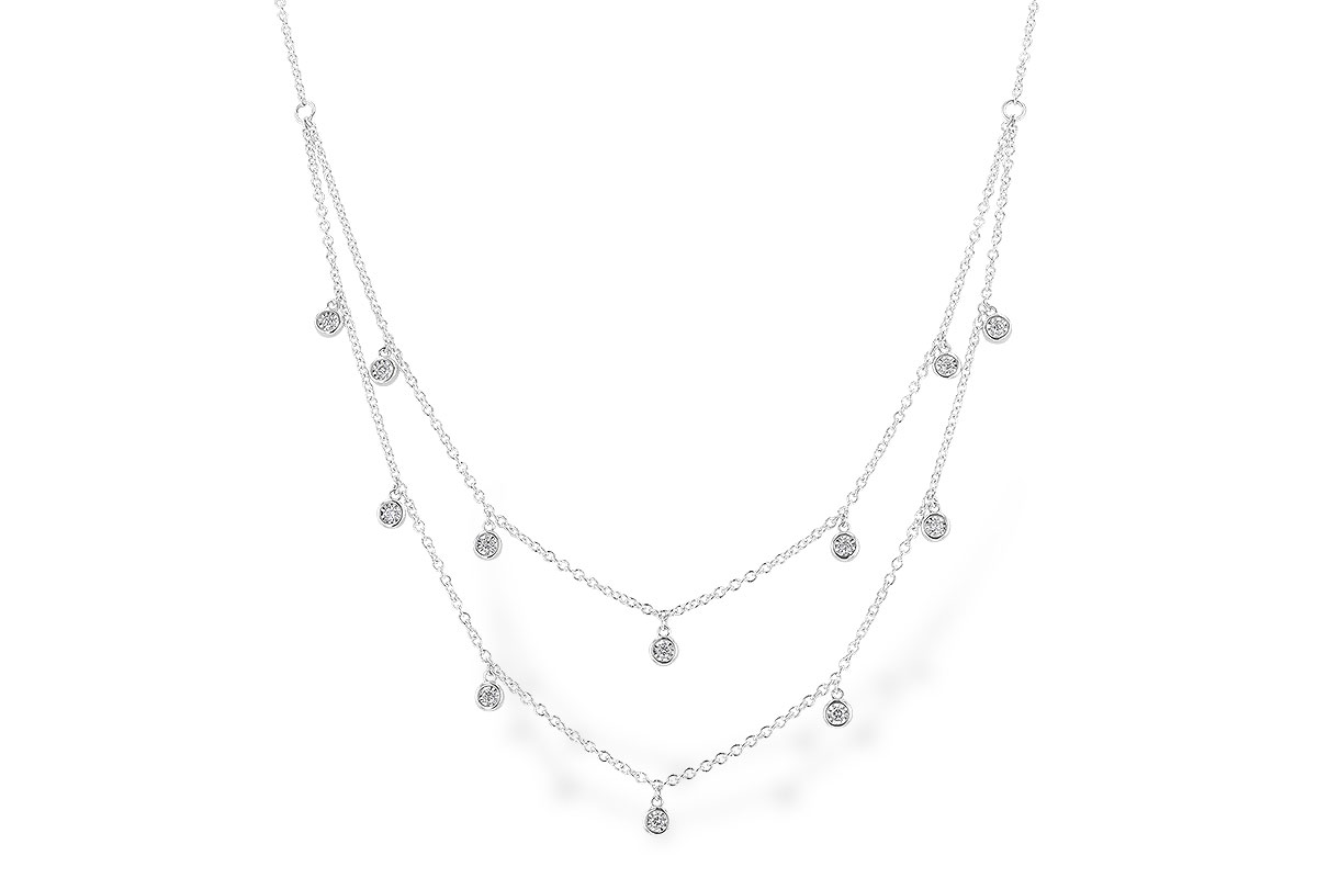 K274-29077: NECKLACE .22 TW (18 INCHES)
