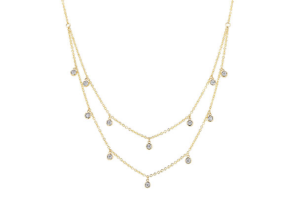 K274-29077: NECKLACE .22 TW (18 INCHES)