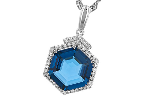 K274-31786: NECK 3.94 TW LONDON BLUE TOPAZ 4.12 TGW