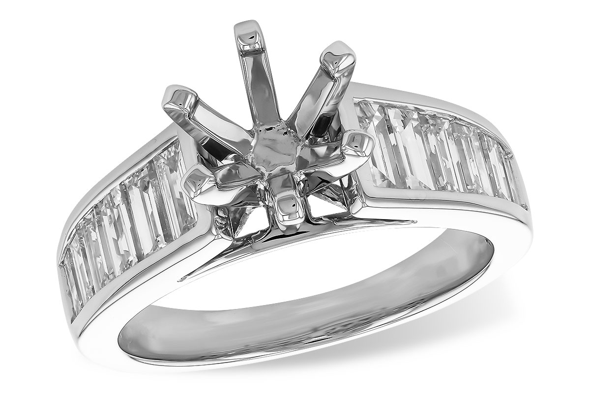 K274-36350: LDS SEMI DIA RG 1.22 TW BAGUETTES