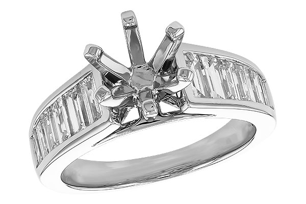 K274-36350: LDS SEMI DIA RG 1.22 TW BAGUETTES