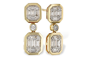 K275-19059: EARRINGS .38 BAG .45 TW
