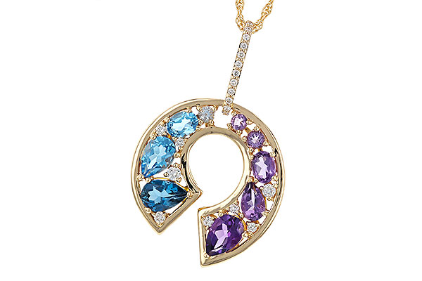 K275-22686: NECKLACE 1.77 SEMI-PREC (AMY & BT) 1.90 TGW