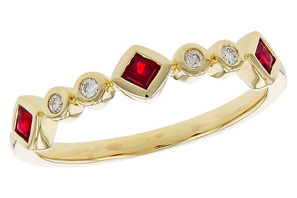 K275-22713: LDS WED RG .22 RUBY .27 TGW