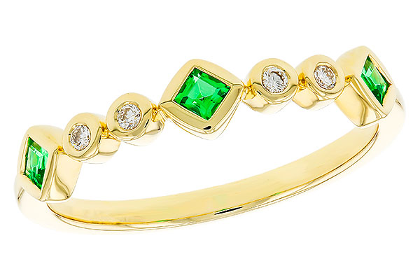 K275-23622: LDS WED RG .14 TW EMERALD .19 TGW