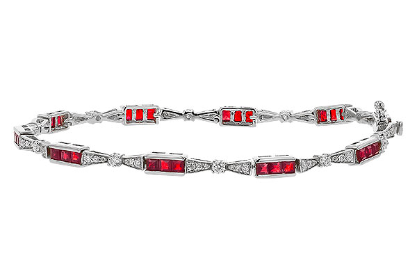 K275-24495: BRACELET 2.05 RUBY 2.70 TGW (7")