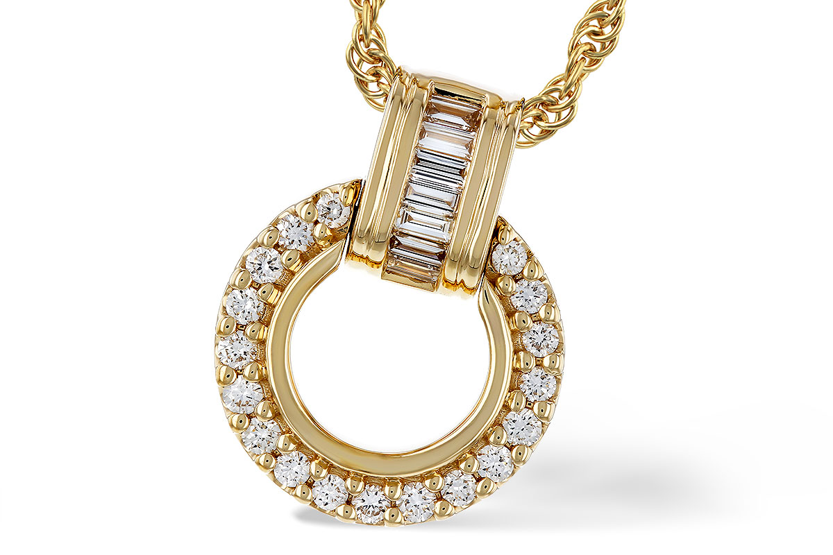 K275-27268: NECKLACE .12 BAG .33 TW